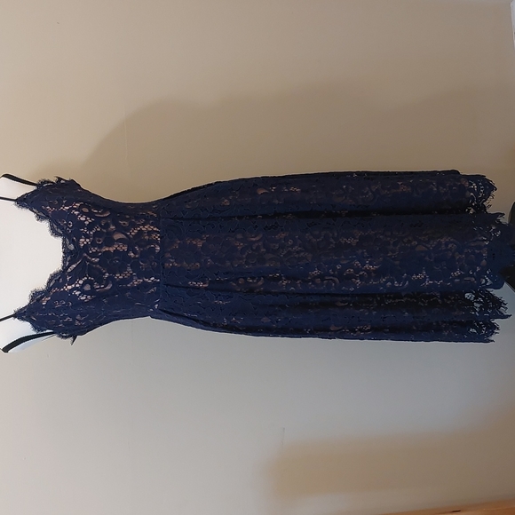 h&m dark blue dress Maison Martin Margiela Navy Blue Darted Sweater Dress H&M NWT